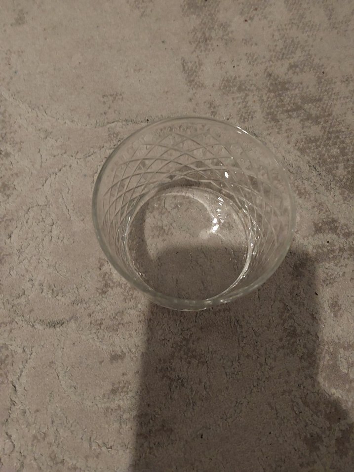 Bej Renkli Desenli Cam Bardak - Görsel 2