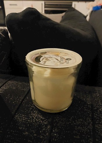 Beyaz Cam Kavanoz Mum - Görsel 2