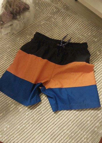 Erkek Renkli Mini Plaj Şortu - Görsel 2