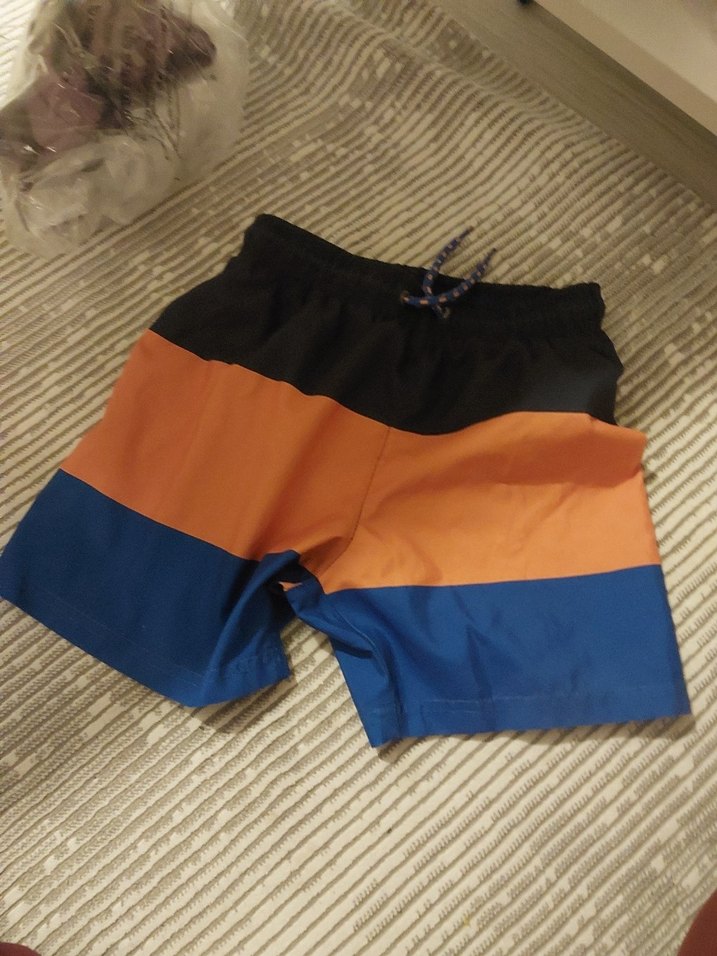 Erkek Renkli Mini Plaj Şortu - Görsel 2