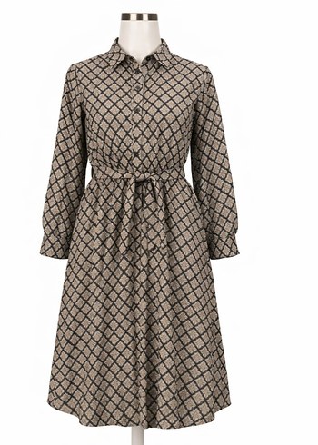 Uzun Kadın Elbise Özel Dikim orjinal - Görsel 2