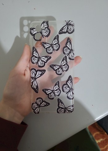 Samsung S20 F, Şeffaf Kelebek Desenli Bohem Telefon Kılıfı - Görsel 3