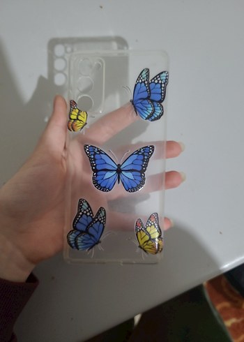 Samsung S20 F, Şeffaf Kelebek Desenli Bohem Telefon Kılıfı - Görsel 4