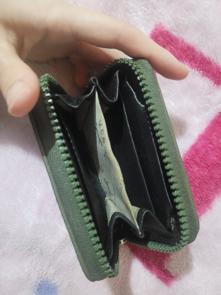 Fermuarlı Yeşil Kadın Cüzdan - Görsel 2
