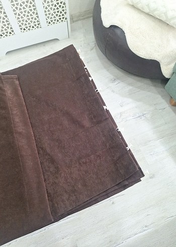 Kahverengi Duz perde - Görsel 2