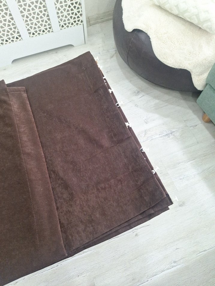 Kahverengi Duz perde - Görsel 2