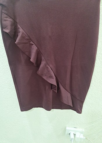 Bordo Etek Fırfırlı - Görsel 2