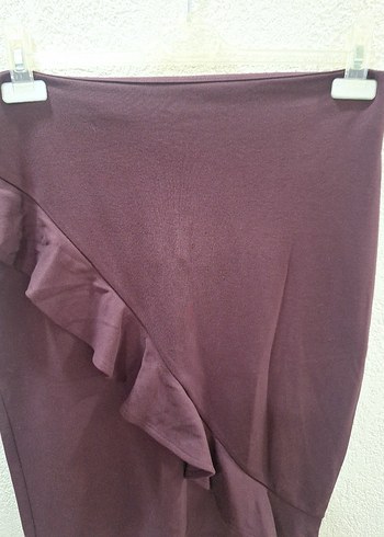 Bordo Etek Fırfırlı - Görsel 3