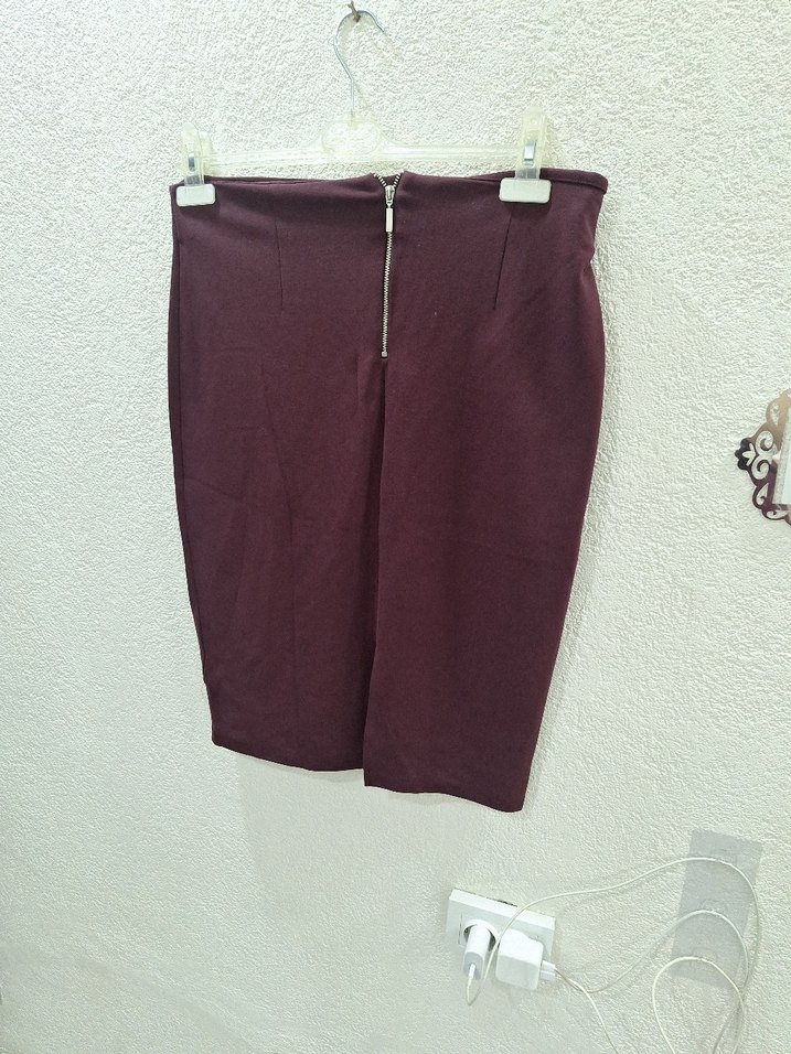 Bordo Etek Fırfırlı - Görsel 4