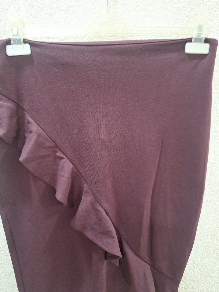 Bordo Etek Fırfırlı - Görsel 3