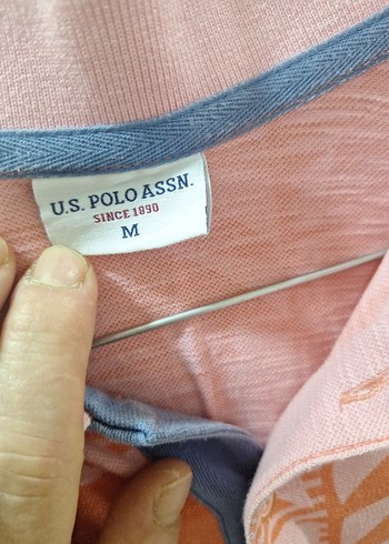 Turuncu Baskılı Kısa Kollu Polo Tişört - Görsel 3