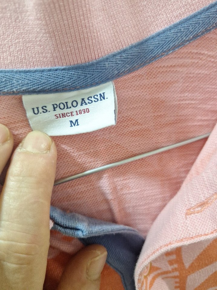 Turuncu Baskılı Kısa Kollu Polo Tişört - Görsel 3