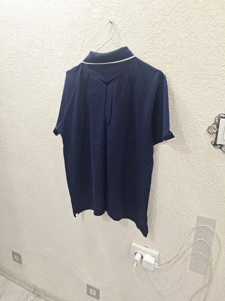 Erkek Lacivert Fermuarlı Polo Tişört - Görsel 4