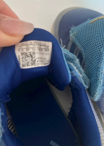 26 Beden Adidas Erkek Çocuk Mavi Cırt Cırtlı Spor Ayakkabı