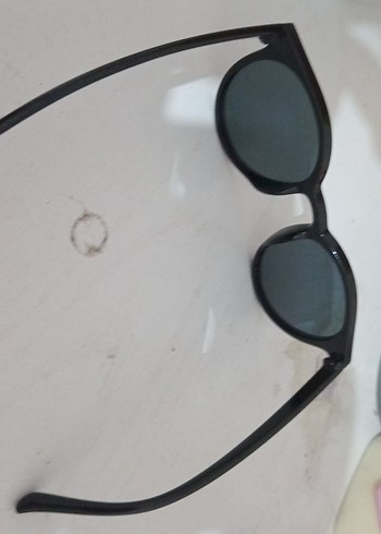 Siyah Minimalist Yuvarlak Kadın Güneş Gözlüğü - Görsel 2