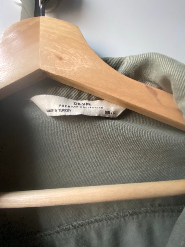 Açık Yeşil/Haki Kot Ceket - Görsel 3