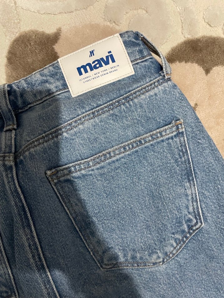 Gevşek Kesim Midi Kot Pantolon - Görsel 5