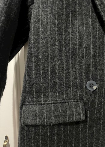 Düğmeli Gri Kadın Blazer Ceket - Görsel 2