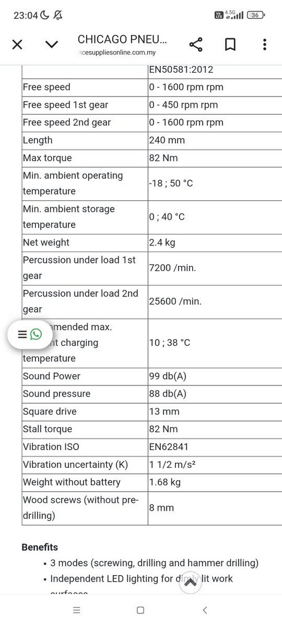 Chicago şarjlı matkap - Görsel 4