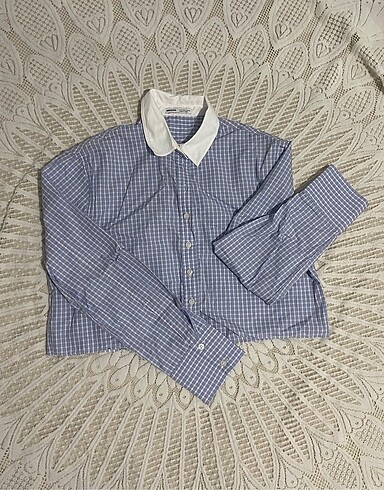 Bershka crop gömlek