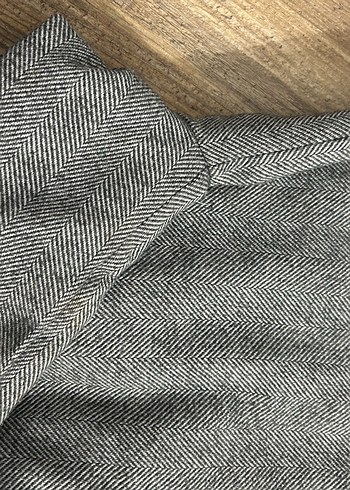 Erkek Çocuk Gri Yün Kaban - Görsel 5