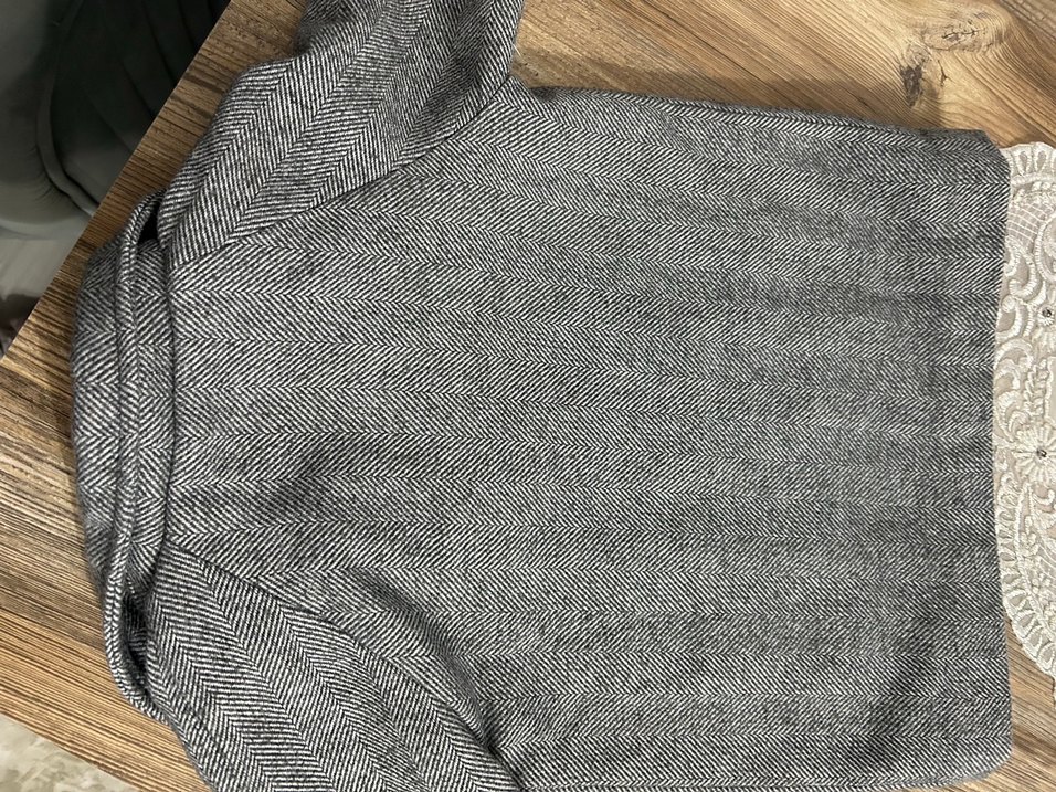 Erkek Çocuk Gri Yün Kaban - Görsel 4