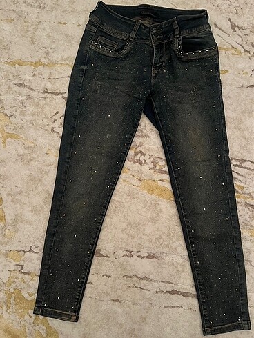Taşlı Kot Pantolon