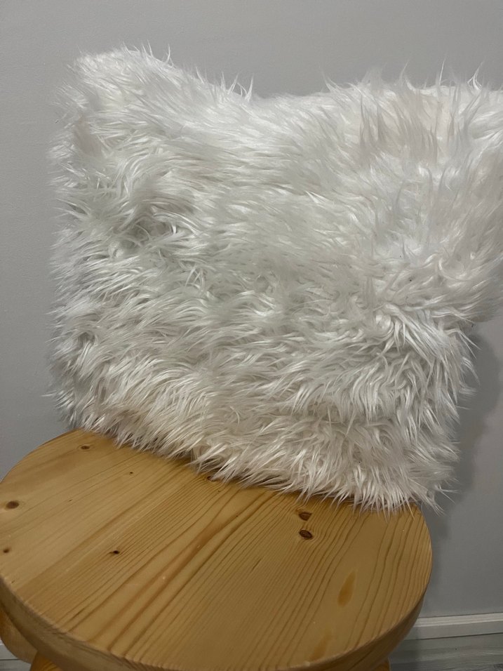 Beyaz Bohem Tarz Yumuşak Peluş Kırlent - Görsel 2