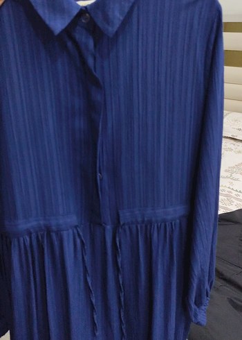 Lacivert Uzun  Elbise - Görsel 3