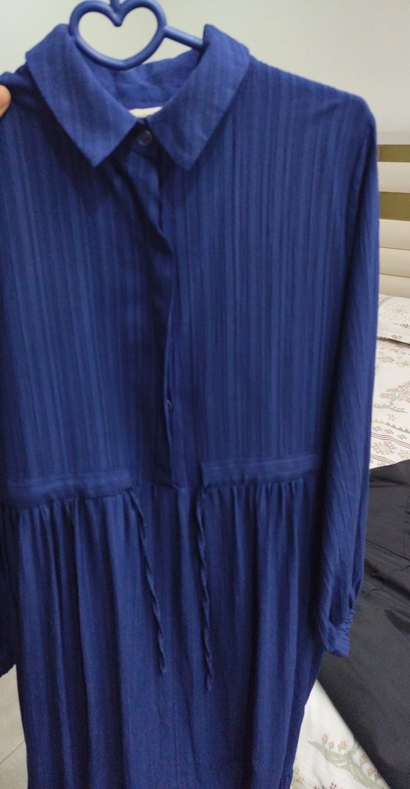 Lacivert Uzun  Elbise - Görsel 3