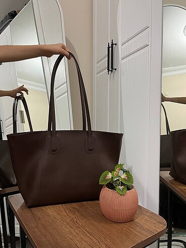  Beden kahverengi Renk Mango Model Kadın Acı Kahve Omuz Çantası