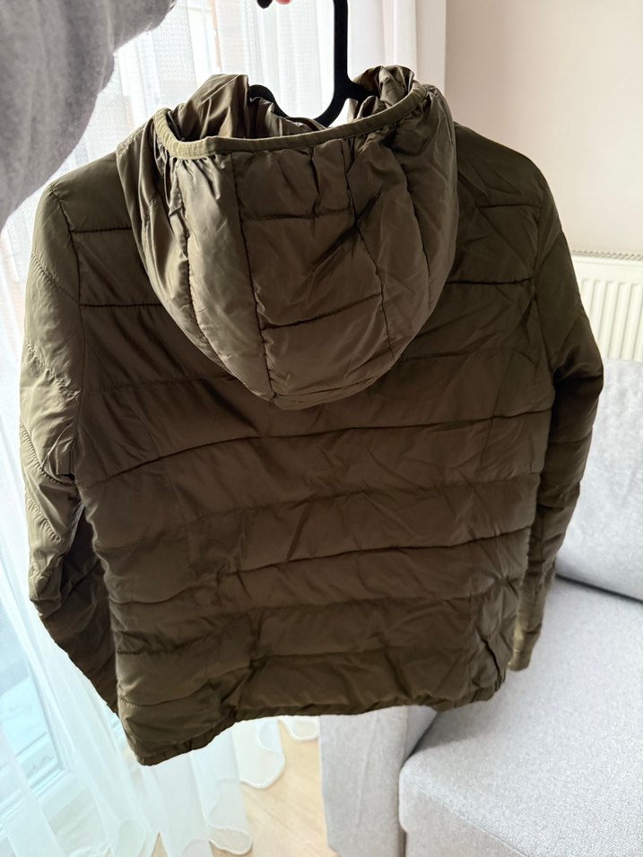 Pull&bear mevsimlik haki mont - Görsel 2