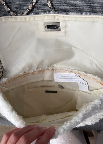 Stradivarius Beyaz Kürklü Kadın Çanta - Görsel 2