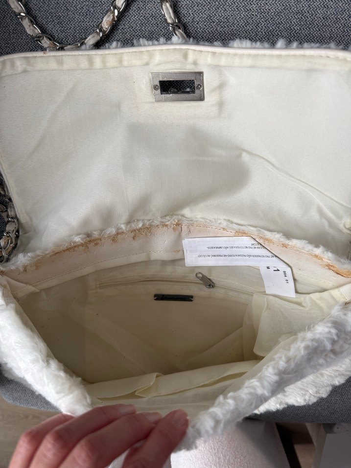 Stradivarius Beyaz Kürklü Kadın Çanta - Görsel 2