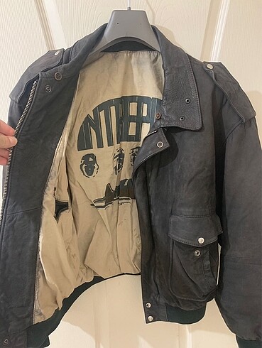 l/xl Beden gri Renk Us Force vintage bomber ceket