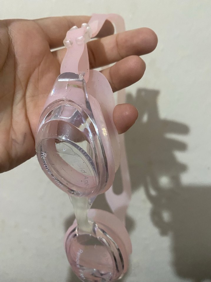 Şeffaf Pembe Yüzücü Gözlüğü - Görsel 3