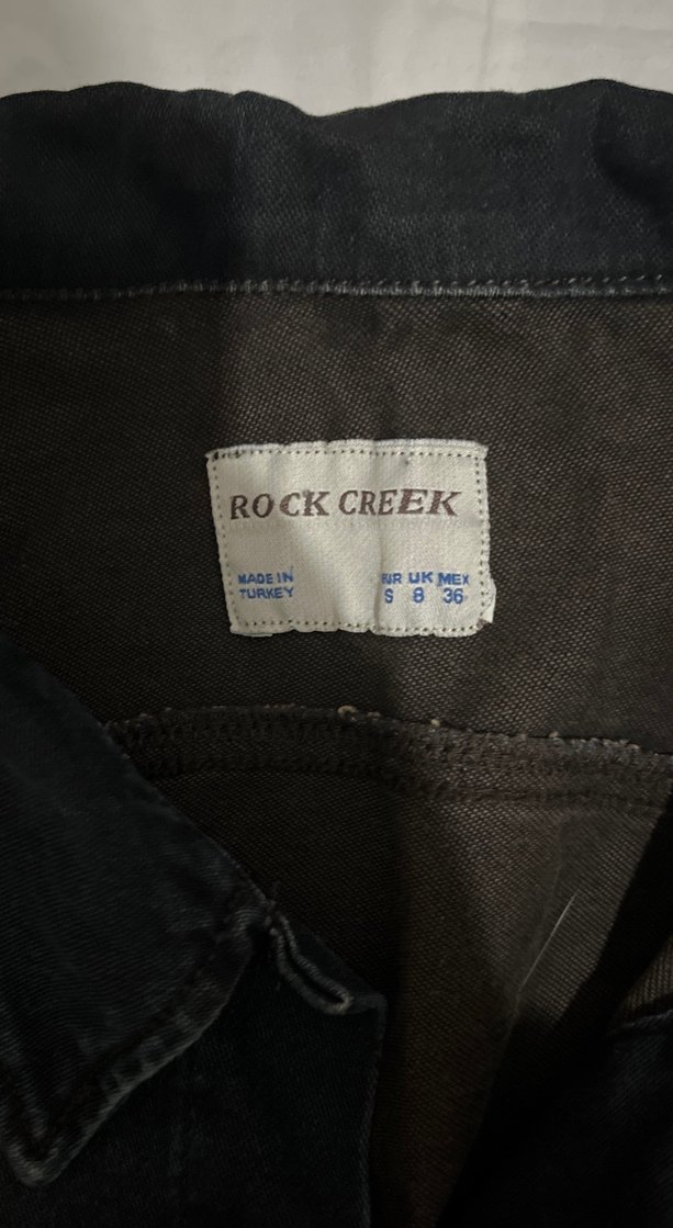 Vintage Lacivert-Siyah Düğmeli Kadın Kot Ceket - Görsel 2