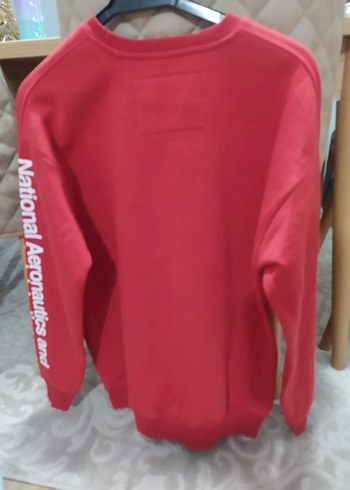 Kırmızı NASA erkek shwit - Görsel 2