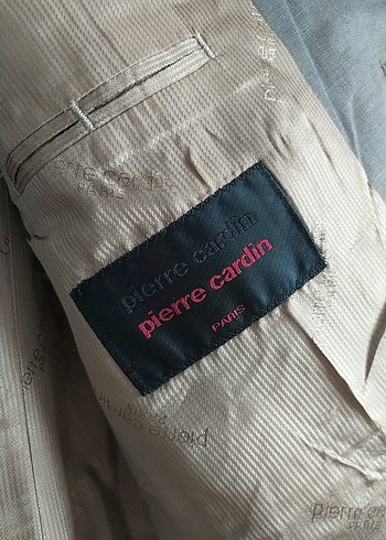 Düğmeli Bej Keten Erkek Pantolon - Görsel 5