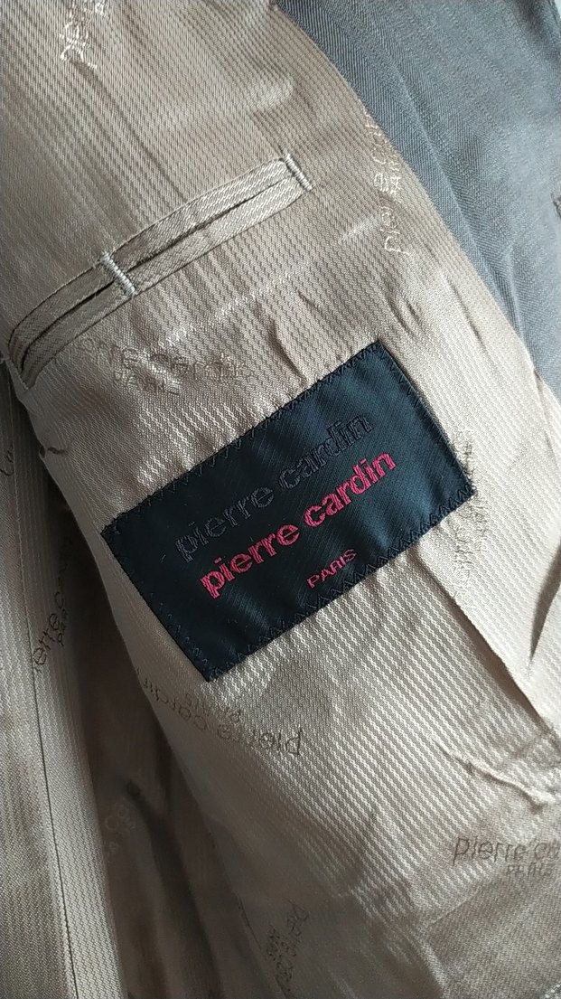 Düğmeli Bej Keten Erkek Pantolon - Görsel 5