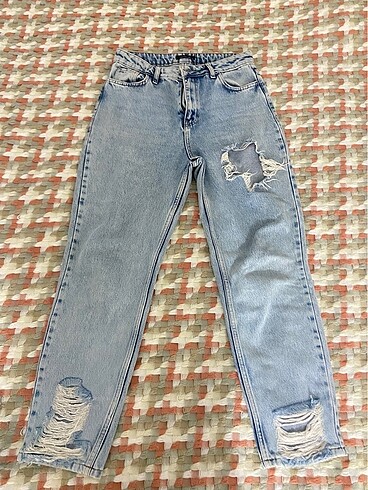 Yırtık mom jean