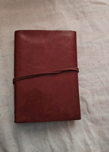 Bordo Deri Defter - Görsel 2