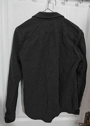 Gri Uzun Kollu Denim Erkek Gömlek - Görsel 3