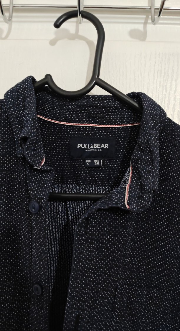 Erkek Siyah Denim Gömlek, Uzun Kollu, Regular Fit - Görsel 3