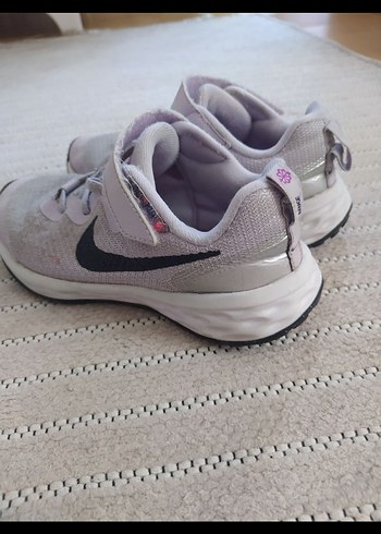 Kız Çocuk Gri Nike orjinal Spor Ayakkabı Velcro 30 numara - Görsel 7