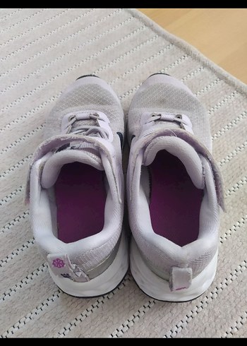 Kız Çocuk Gri Nike orjinal Spor Ayakkabı Velcro 30 numara - Görsel 6