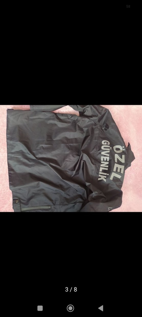 Siyah  Xl beden Erkek Güvenlik Görevlisi dış mont - Görsel 3