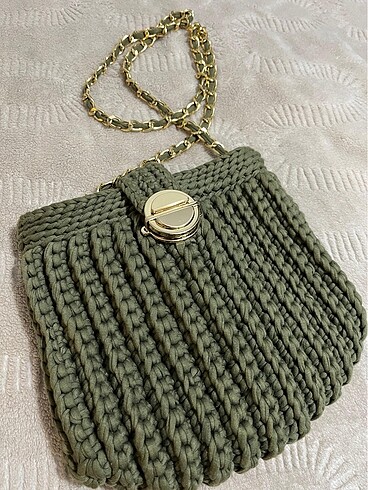 Deniz kabuğu penye ip çanta - Görsel 2