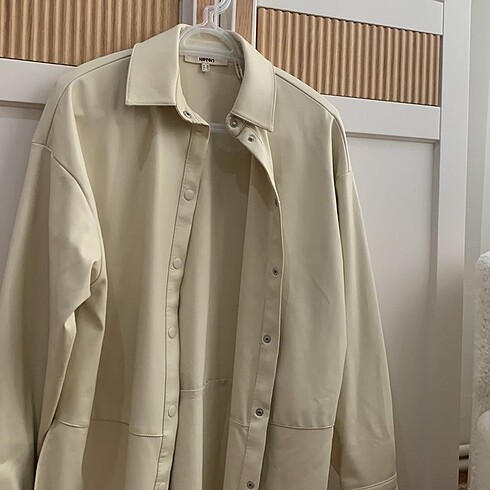 Deri ceket gömlek - Görsel 3