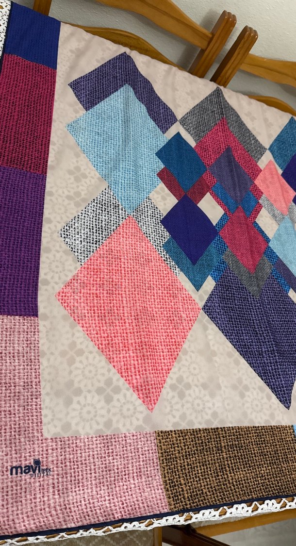 Bohem Çok Renkli Kadın eşarp - Görsel 2